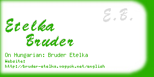 etelka bruder business card